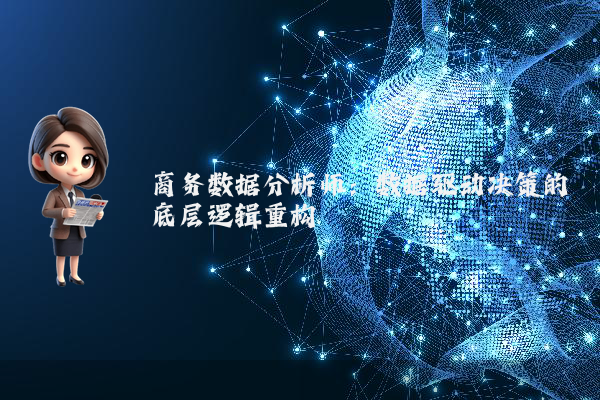 商务数据分析师：数据驱动决策的底层逻辑重构